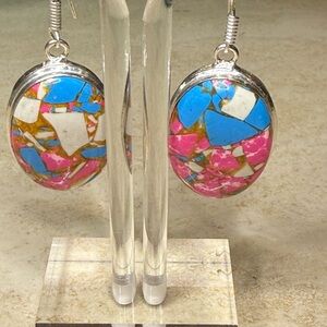 Cotton Candy Turquoise Earrings